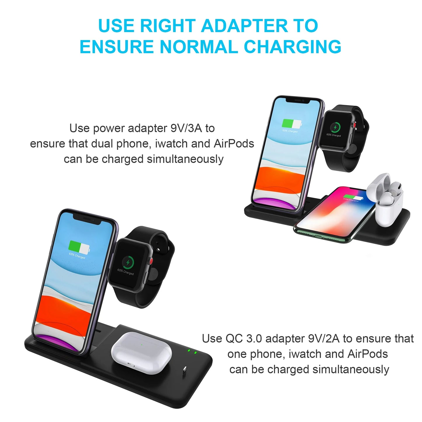 All-in-One Wireless Charging Hub for Apple Devices