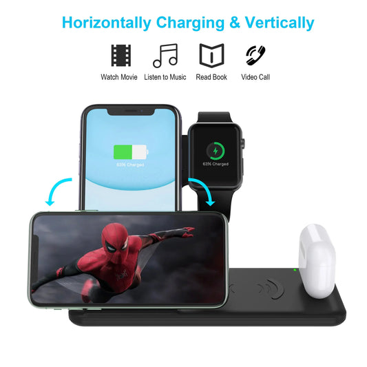 All-in-One Wireless Charging Hub for Apple Devices